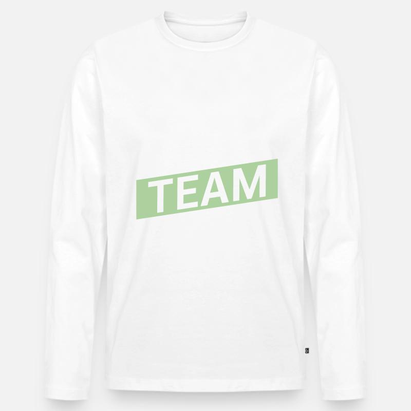 Bride Team - Männer Premium Bio Langarmshirt - Weiß
