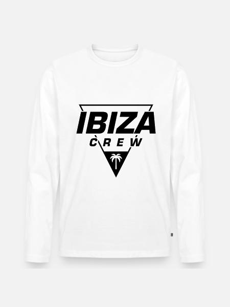 Ibiza Crew - Men's Premium Organic Long Sleeve Shirt - white