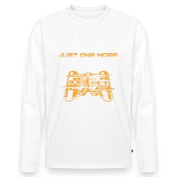 gamepad gamer - Männer Premium Bio Langarmshirt - Weiß - Vorne - Nico (187cm)