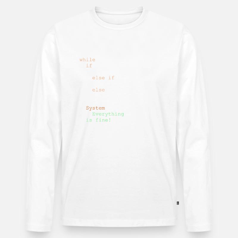 Programmierung, Programmierer und Programmcode - Männer Premium Bio Langarmshirt - undefined