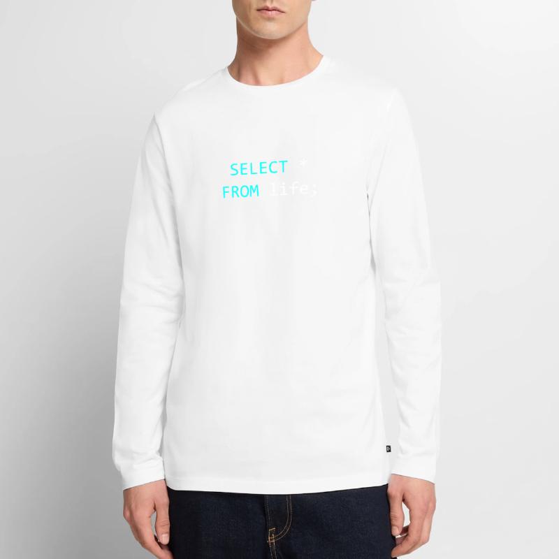 Idée de cadeau pour le codeur SQL T-shirt manches longues Premium bio Homme