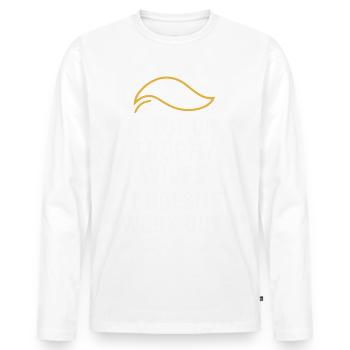 A Lot of Trophy Wives, It Doesn’t Work Out - Men's Premium Organic Long Sleeve Shirt - white - Front - Nico (187cm)