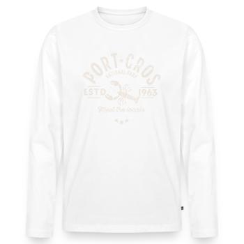 Port Cros Local lobsters - Men's Premium Organic Long Sleeve Shirt - white - Front - Nico (187cm)