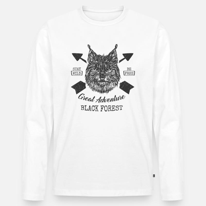 Great Adventure - Männer Premium Bio Langarmshirt - Weiß