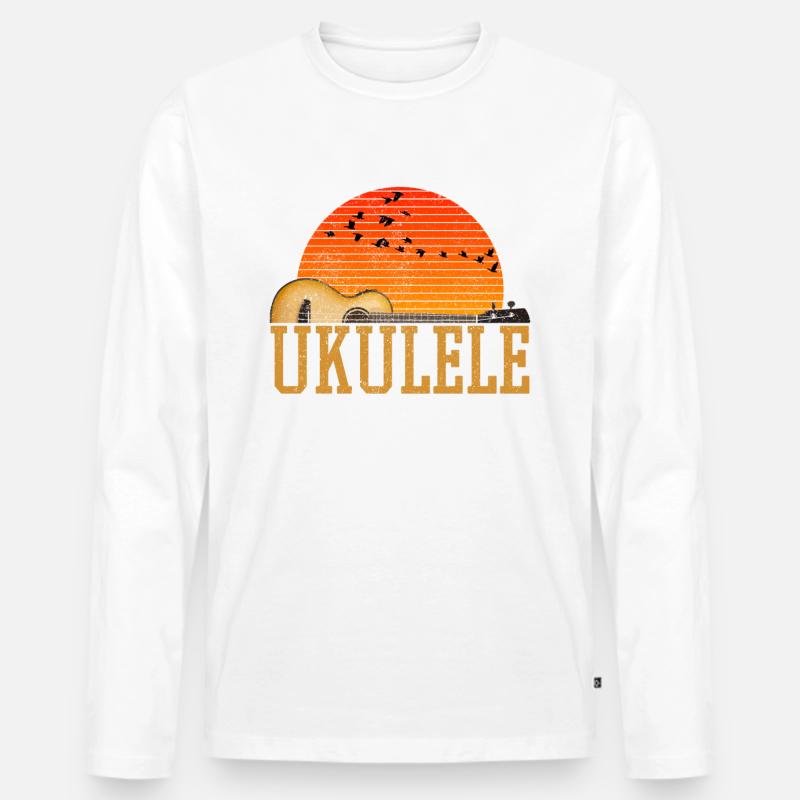 Ukulele - Männer Premium Bio Langarmshirt - undefined
