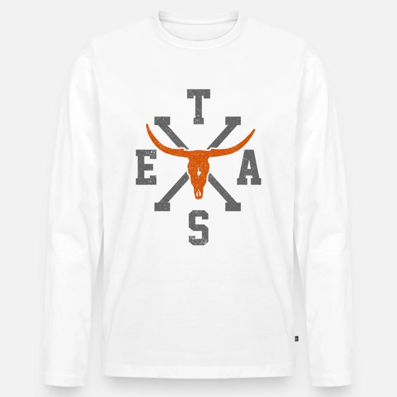 Texas - Männer Premium Bio Langarmshirt - undefined