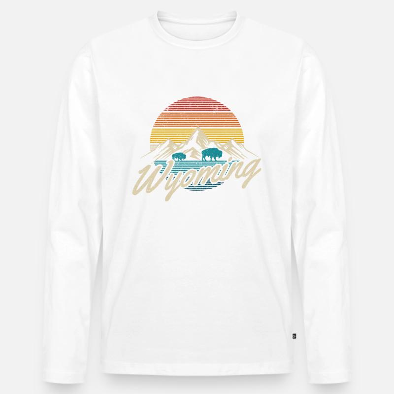 Wyoming - Männer Premium Bio Langarmshirt - undefined