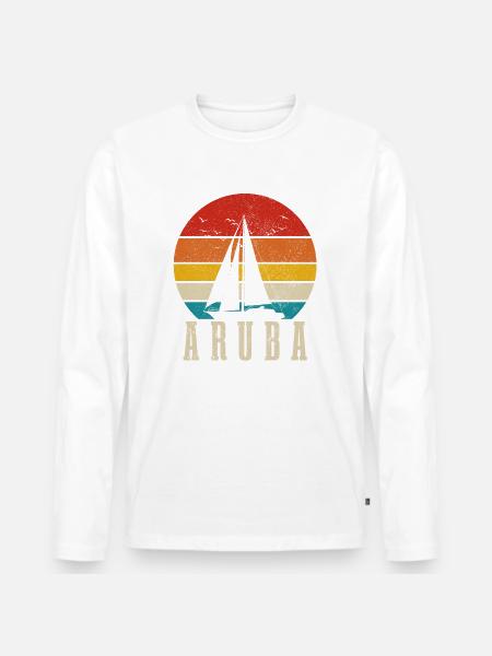 Aruba - Männer Premium Bio Langarmshirt - 