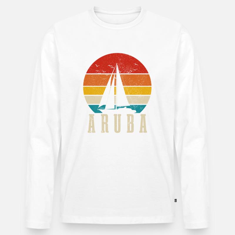 Aruba - Männer Premium Bio Langarmshirt - undefined