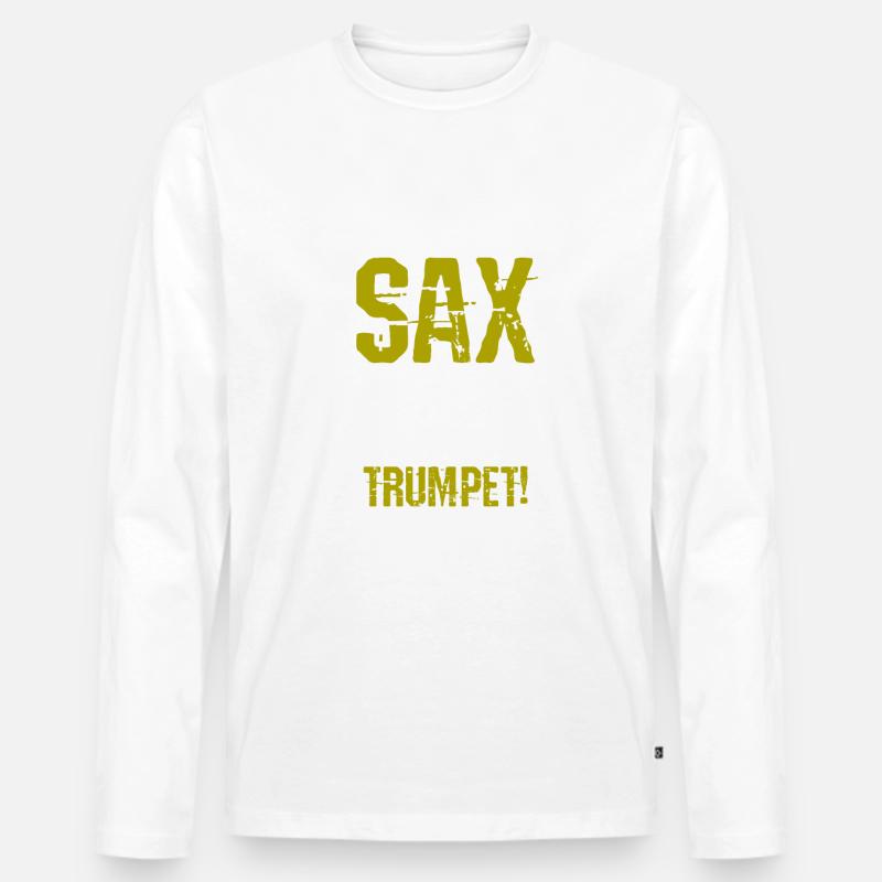 Saxophon - Männer Premium Bio Langarmshirt - undefined