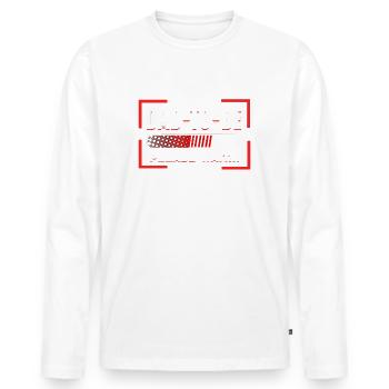 Future Dad Pregnancy Surprise - Men's Premium Organic Long Sleeve Shirt - white - Front - Nico (187cm)