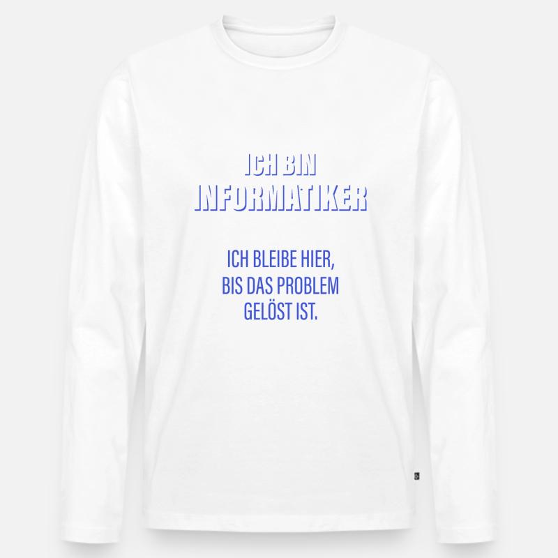 Ich Bin Informatiker - Männer Premium Bio Langarmshirt - undefined