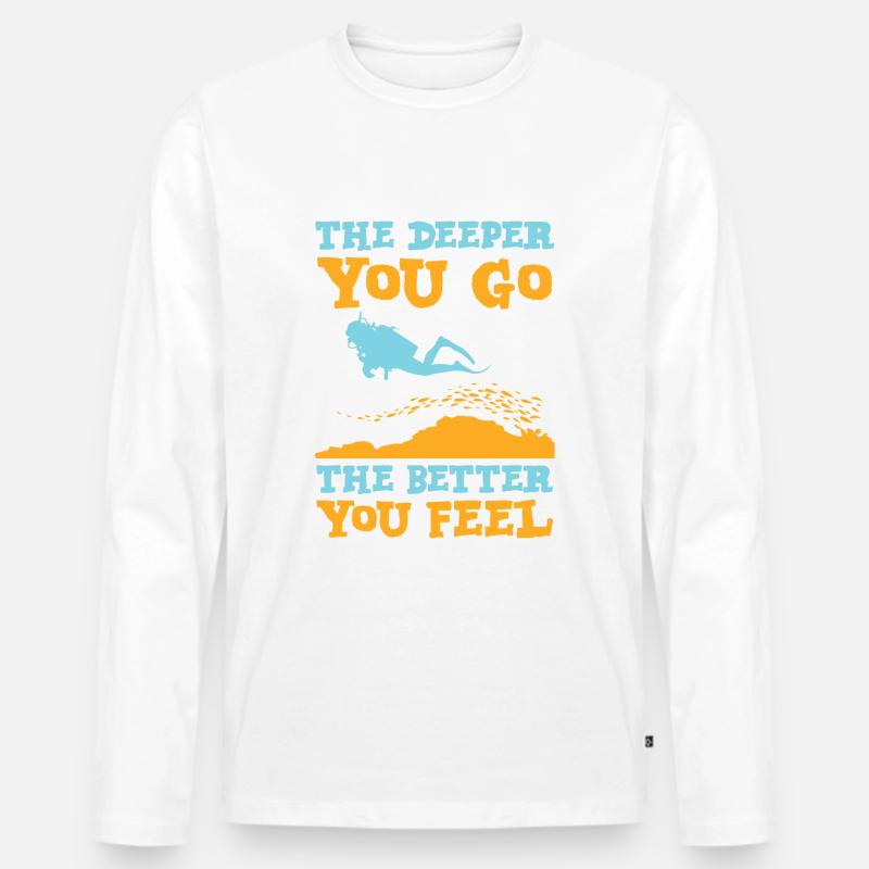 Tauchen Scuba Dive Taucher - Männer Premium Bio Langarmshirt - undefined