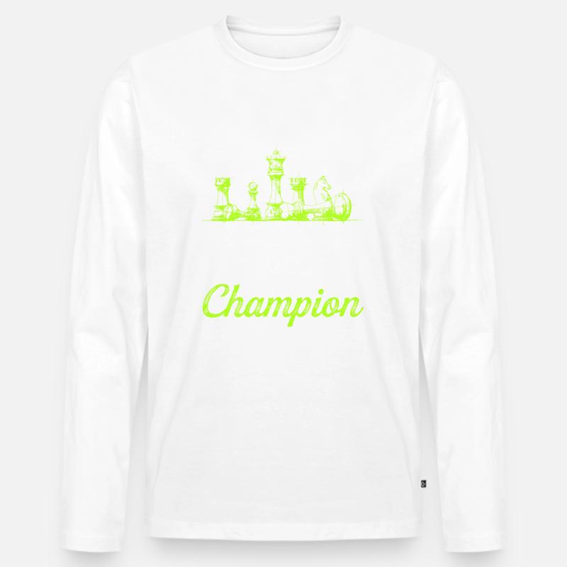 Schach Champion Chess - Männer Premium Bio Langarmshirt - undefined
