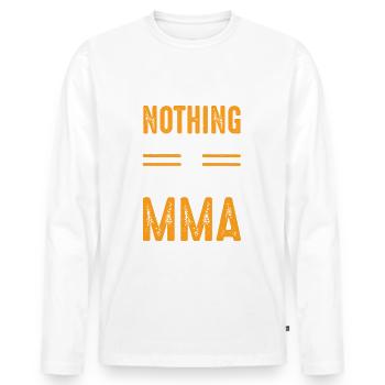 Kampfsport Mma - Männer Premium Bio Langarmshirt - Weiß - Vorne - Nico (187cm)