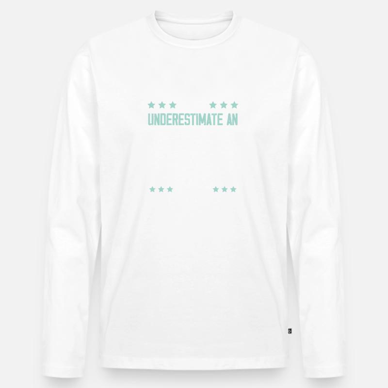 alter mann skiing - Männer Premium Bio Langarmshirt - undefined