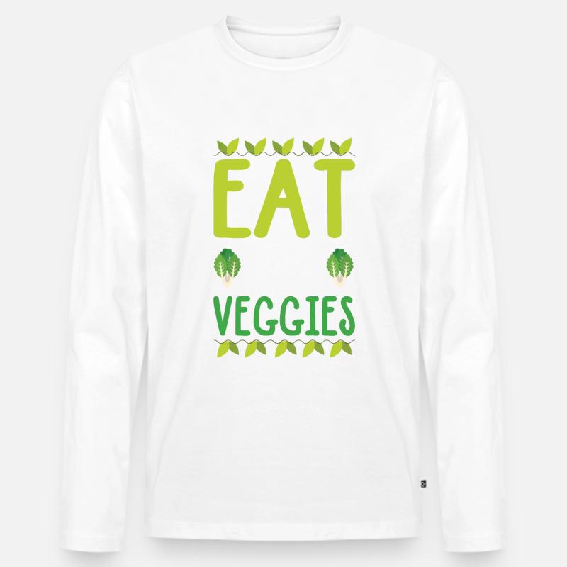 Gemüse Vegetable spruch - Männer Premium Bio Langarmshirt - undefined