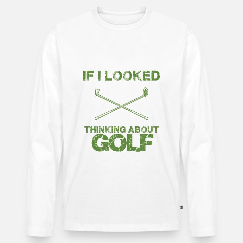 golf golfer - Männer Premium Bio Langarmshirt - undefined