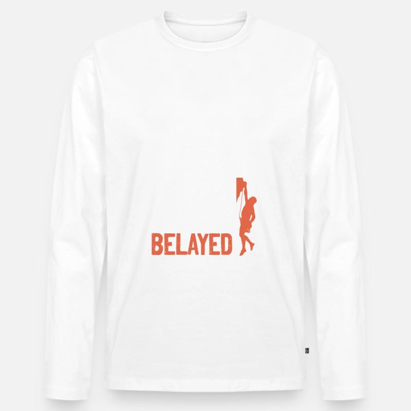 felsklettern klettern - Männer Premium Bio Langarmshirt - undefined