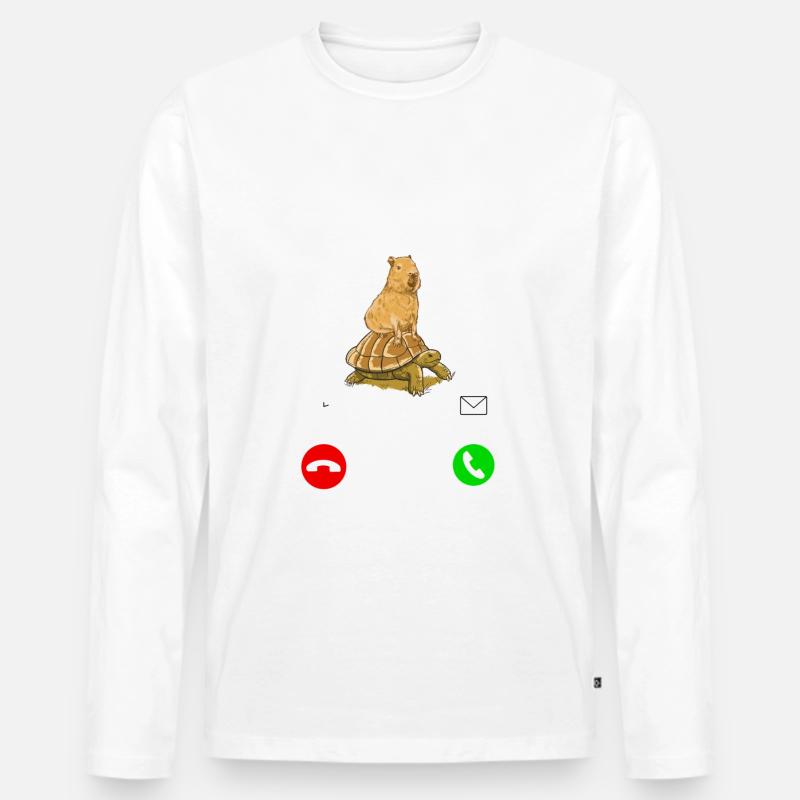 Capybara - Männer Premium Bio Langarmshirt - undefined
