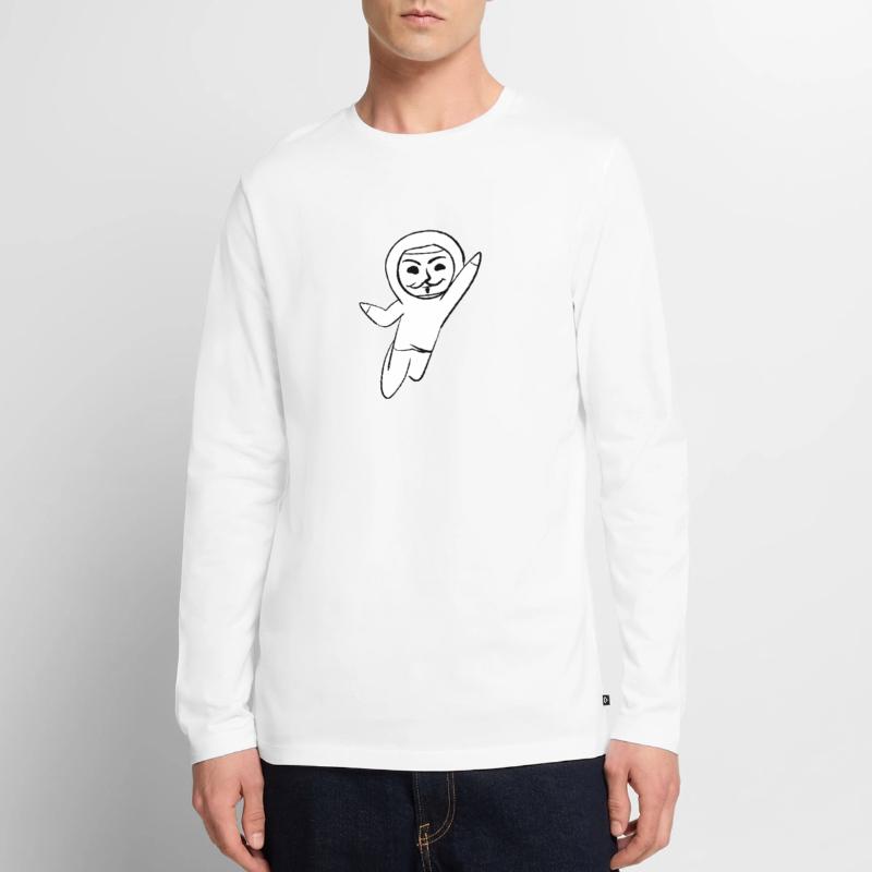 anonymous anonymous hacker mask hack programmer Men's Premium Organic Long Sleeve Shirt