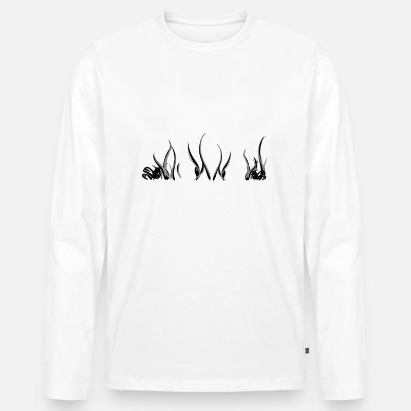 algae grass underwater algae plants - Men's Premium Organic Long Sleeve Shirt - white