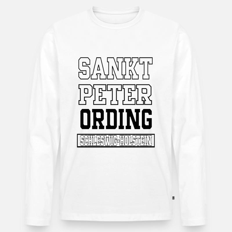 Sankt Peter Ording - Männer Premium Bio Langarmshirt - undefined
