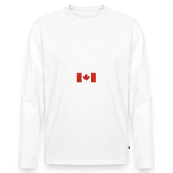 Toronto - Men's Premium Organic Long Sleeve Shirt - white - Front - Nico (187cm)