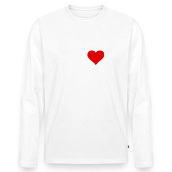 J'adore tourner !! - T-shirt manches longues Premium bio Homme - blanc - Devant - Nico (187cm)