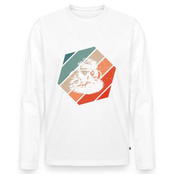 Scuba Diver Scuba Diver Scuba Diving - Men's Premium Organic Long Sleeve Shirt - white - Front - Nico (187cm)