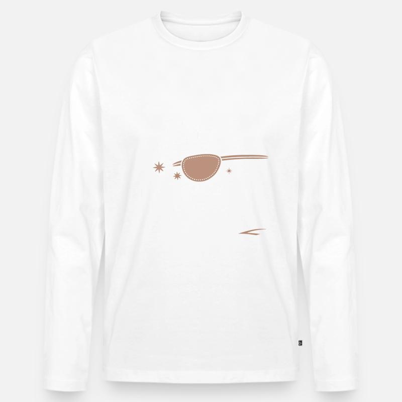 Amputation Behinderung - Männer Premium Bio Langarmshirt - Weiß