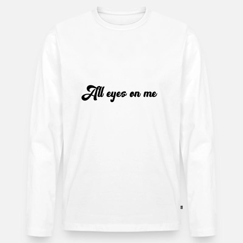blockedTitle - Männer Premium Bio Langarmshirt - Weiß