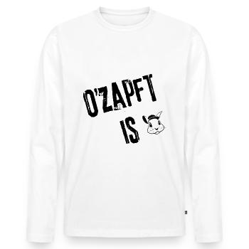 O'zapft is Style | Redewendung - Männer Premium Bio Langarmshirt - Weiß - Vorne - Nico (187cm)