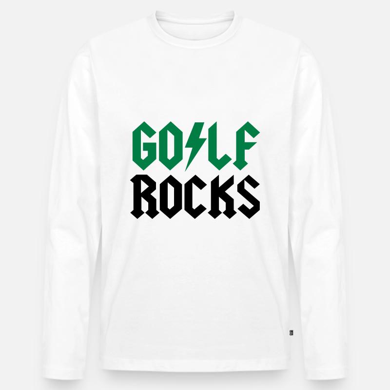 Golf - Männer Premium Bio Langarmshirt - Weiß