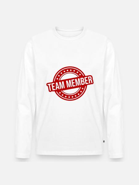 Équipier - T-shirt manches longues Premium bio Homme - blanc