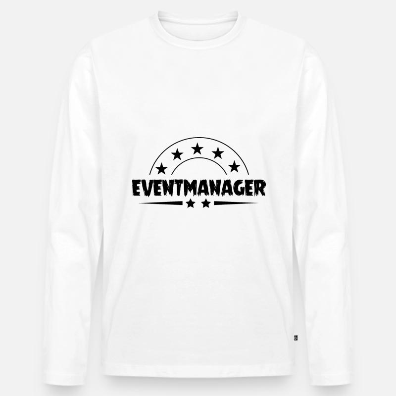 Eventmanager - Männer Premium Bio Langarmshirt - Weiß
