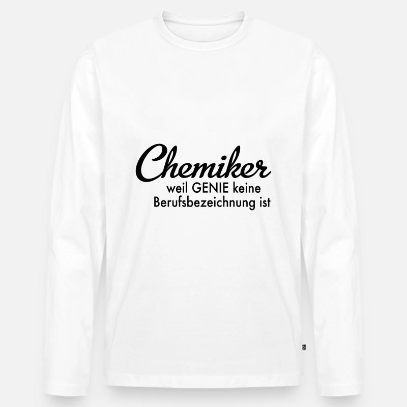 Chemiker - Männer Premium Bio Langarmshirt - Weiß