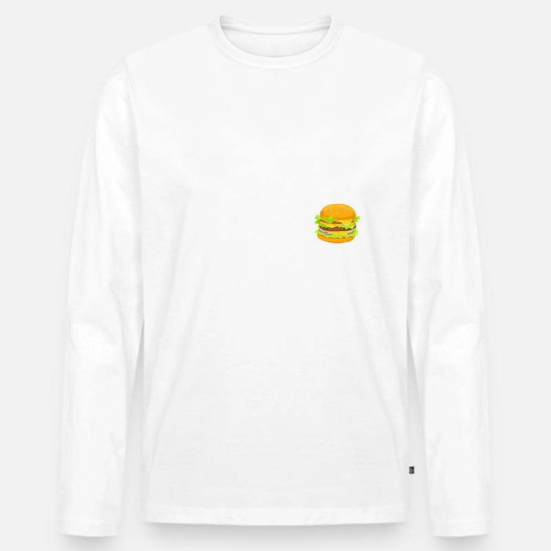 Eat Sleep Junk Food - Männer Premium Bio Langarmshirt - undefined