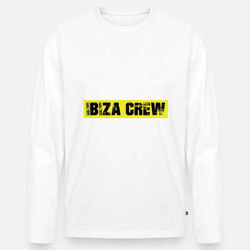 Ibiza Crew - Männer Premium Bio Langarmshirt - Weiß