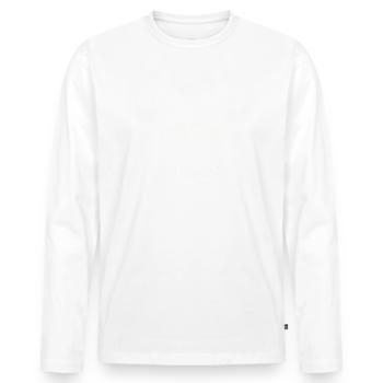 Anniversaire 1974 Mai 1974 Millésime 1974 Légende 74 - T-shirt manches longues Premium bio Homme - blanc - Devant - Nico (187cm)
