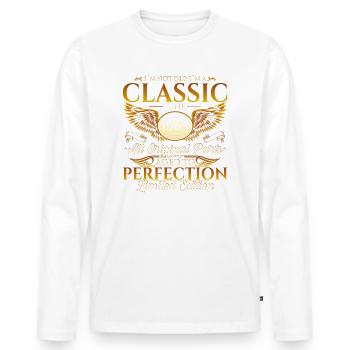 Classique Juin 1965 Millésime 1965 59ème Anniversaire 65 - T-shirt manches longues Premium bio Homme - blanc - Devant - Nico (187cm)