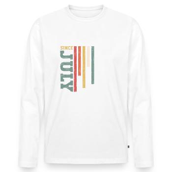88th Birthday Original July 1936 Born 1936 - Men's Premium Organic Long Sleeve Shirt - white - Front - Nico (187cm)