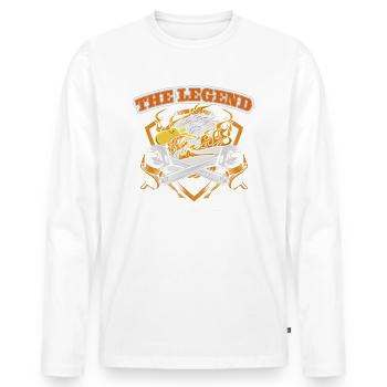 80th Birthday Original Vintage 1944 Craftsman - Men's Premium Organic Long Sleeve Shirt - white - Front - Nico (187cm)