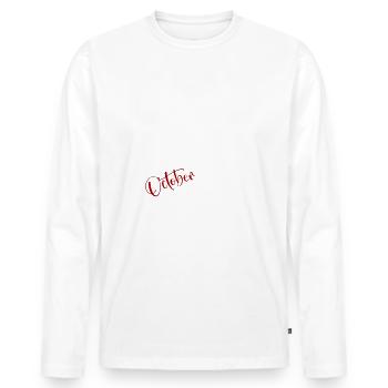 30th Birthday Legend October 1995 Volume 95 - Men's Premium Organic Long Sleeve Shirt - white - Front - Nico (187cm)