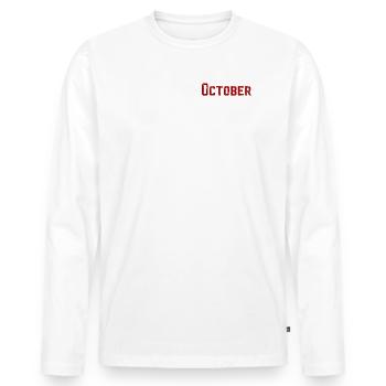 30th Birthday Original October 1994 Volume 94 - Men's Premium Organic Long Sleeve Shirt - white - Front - Nico (187cm)