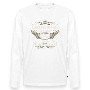 Legend November 2003 19th Birthday Gift Fun - Men's Premium Organic Long Sleeve Shirt - white - Front - Nico (187cm)