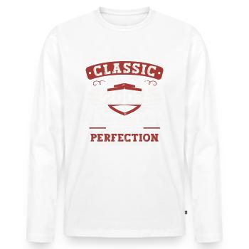 Année 2003 Janvier 20e anniversaire cadeau homme - T-shirt manches longues Premium bio Homme - blanc - Devant - Nico (187cm)