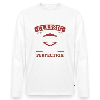Born 1979 January 44th birthday Gift man - Men's Premium Organic Long Sleeve Shirt - white - Front - Nico (187cm)