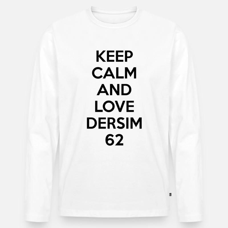 Dersim 62 - Männer Premium Bio Langarmshirt - Weiß