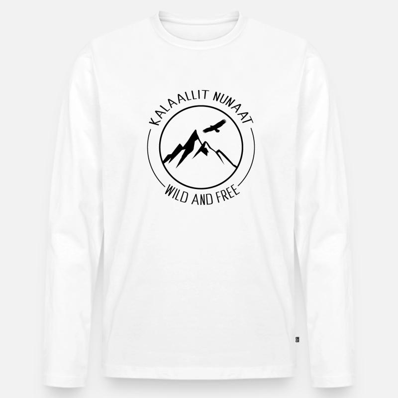 Kalaallit Nunaat - Männer Premium Bio Langarmshirt - Weiß